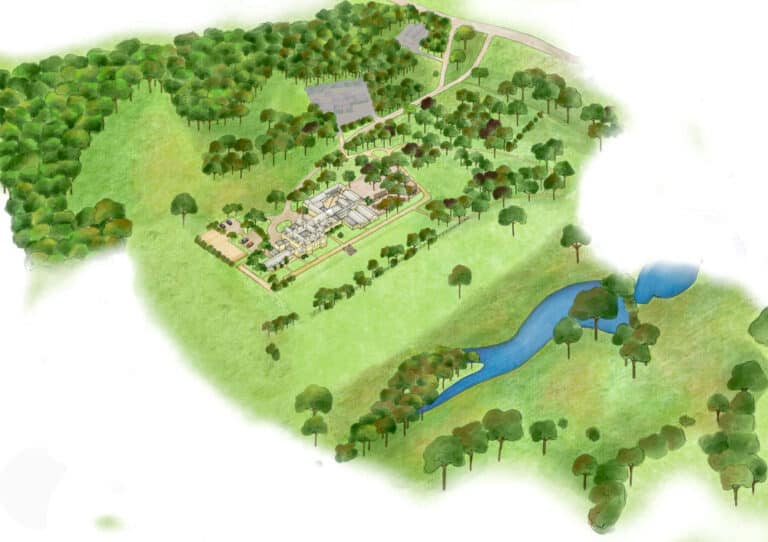 The grounds at The Vedanta