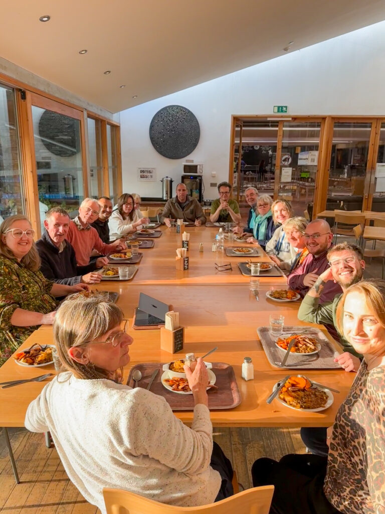 Dining on retreat at CAT
