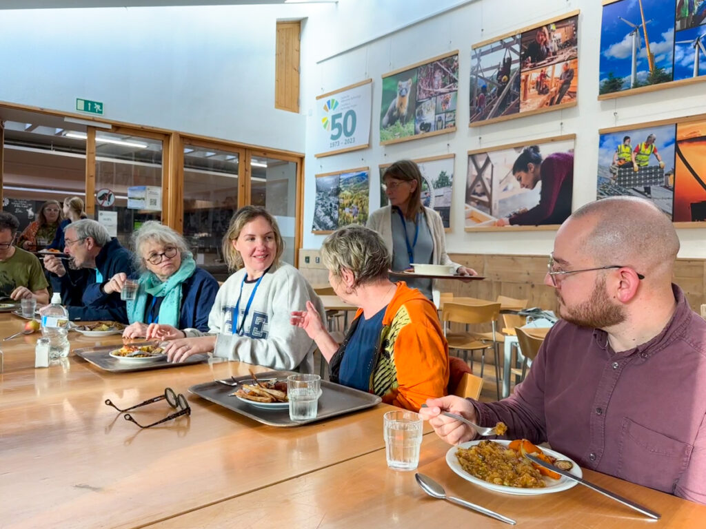 Dining on retreat at CAT