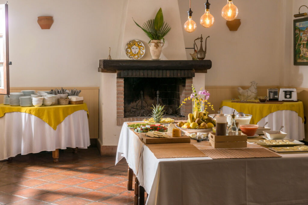 The dining room at Santillan