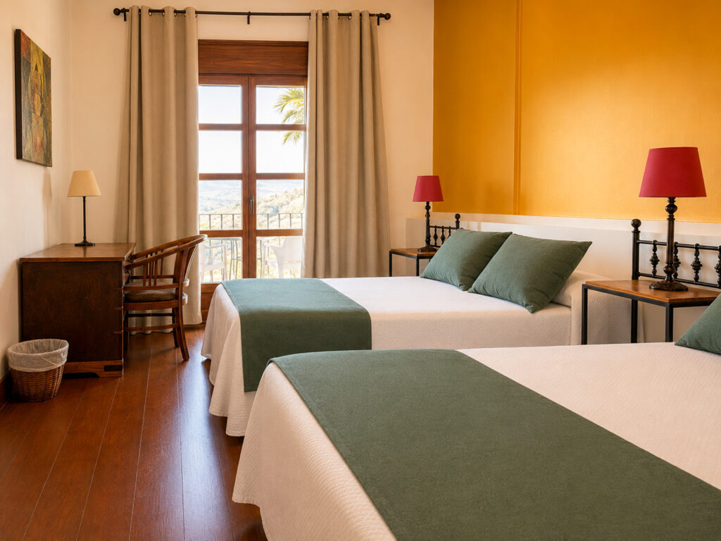 Twin room at Santillan