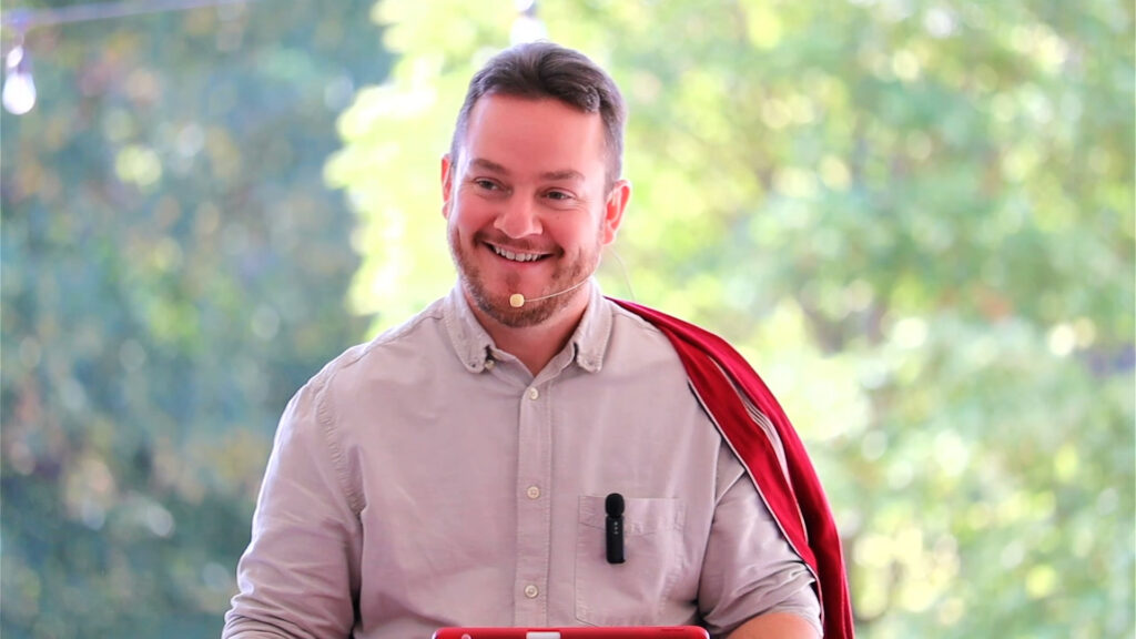 David teaching on a Samadhi retreat