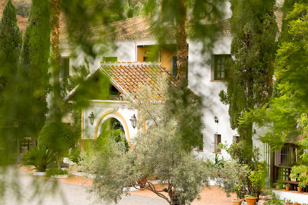 The courtyard entrance at Santillan