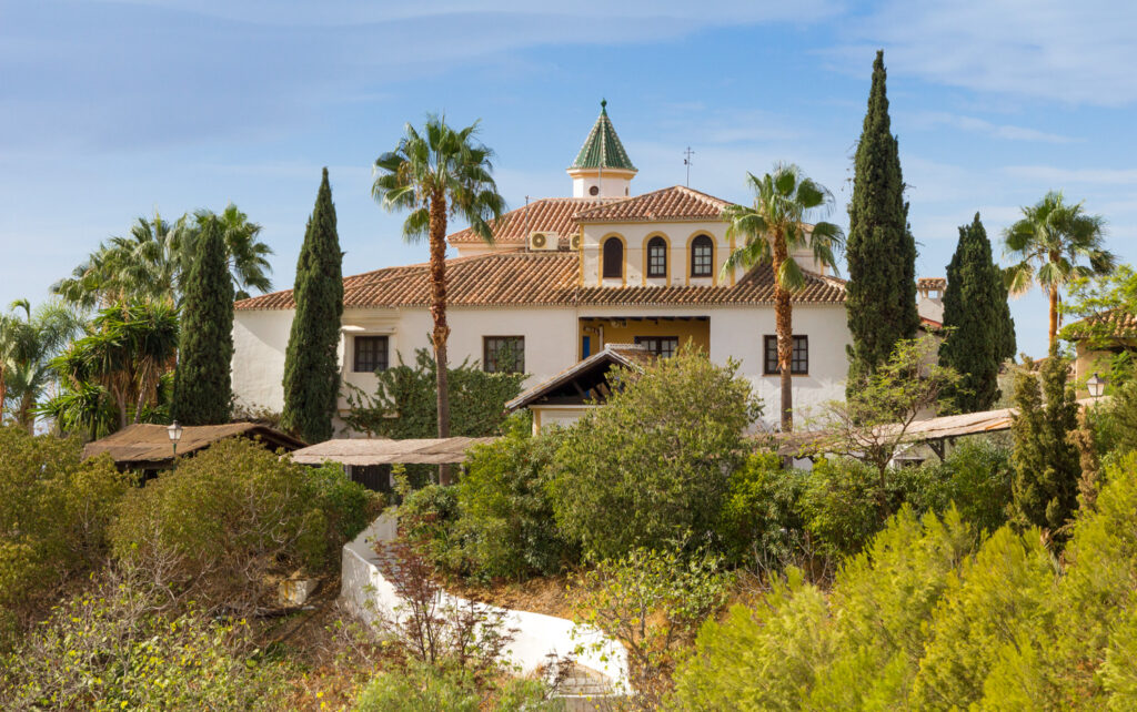 The house seen from the garden